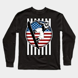 USA Snowboarder Long Sleeve T-Shirt